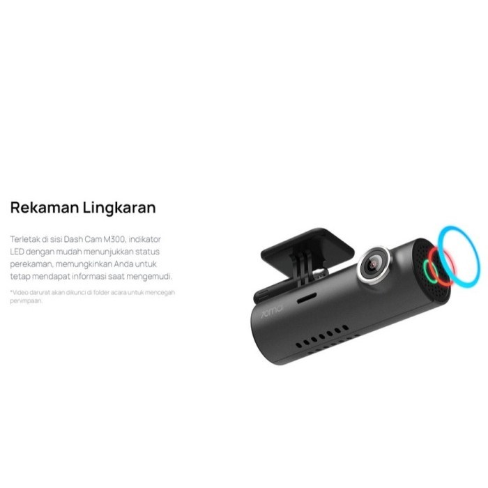 70Mai Smart Dashcam M300 1296P Wifi Auto Record - Garansi Resmi