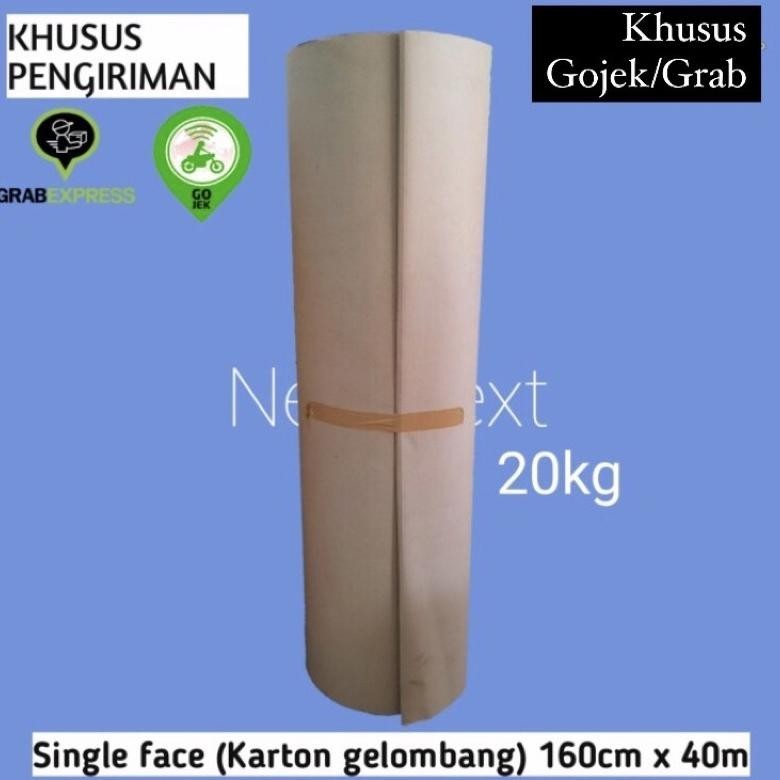 

Karton Lembar / Single Face 160cm x 40Meter (Roll @20kg)