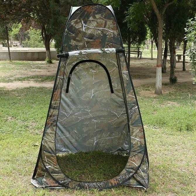 Tenda Toilet Otomatis Portable WC Outdoor Camping Emergency Restroom