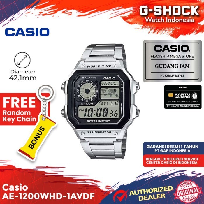 Casio General Ae-1200Whd-1Avdf Ae-1200Whd Ae-1200 Ae1200Whd Ae 1200Whd Termurah Terlaris Promo