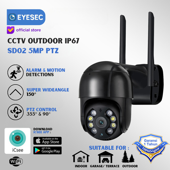Eyesec Ip Kamera Cctv 6K Wifi Outdoor 360 Ptz Smart Camera Cctv Ip67