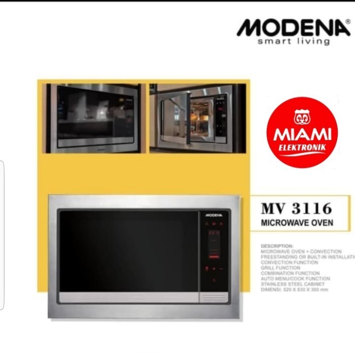 Microwave Oven Modena MV 3116 - OVEN MICROWAVE MODENA DESTRO