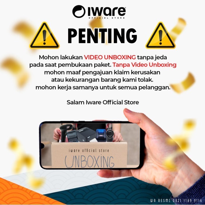 Printer Thermal Iware Kasir 58Mm Iware C-58Ac Usb