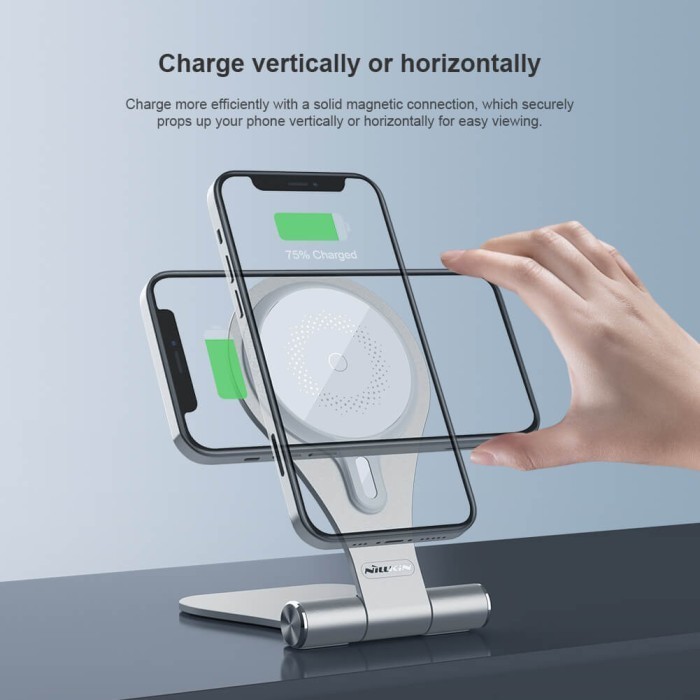 Wireless Charger Magstand Magsafe Nillkin Iphone 13 12 Pro / Max Stand Termurah Terlaris Promo