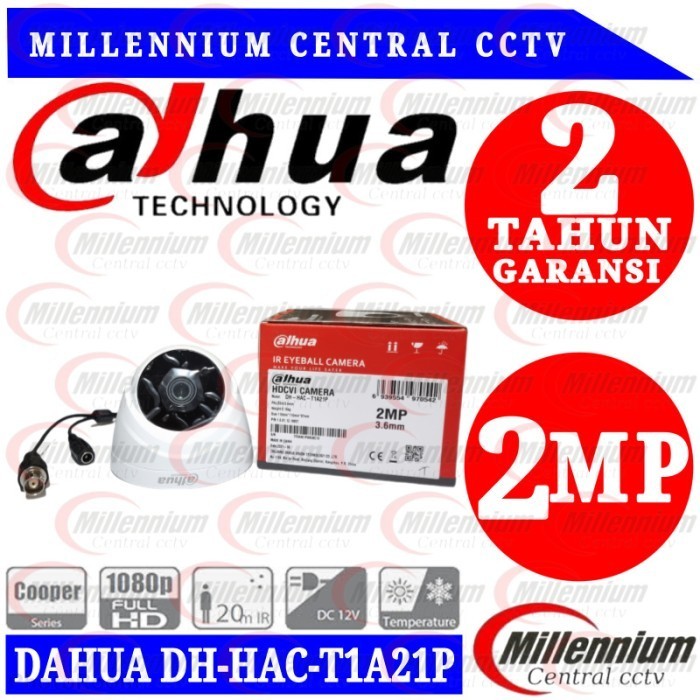 Paket Kamera Cctv Dahua Cooper 2Mp 2 Kamera Lengkap
