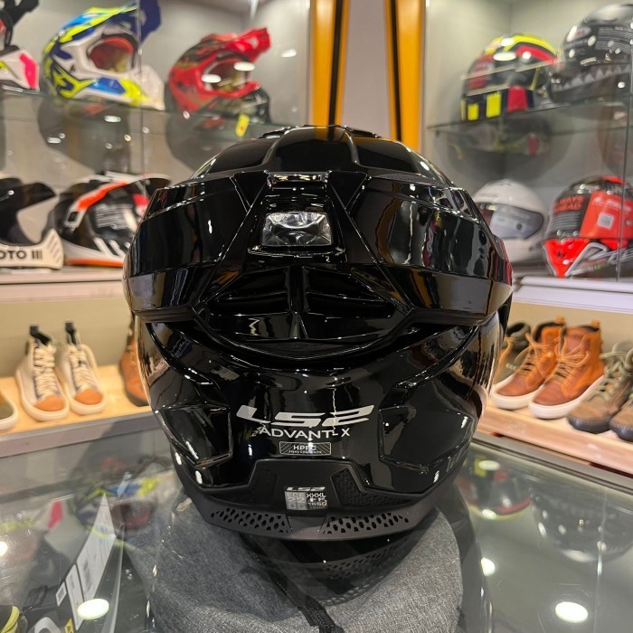Helm Ls2 Ff901 Advant-X Solid Gloss Black Modular Helmet