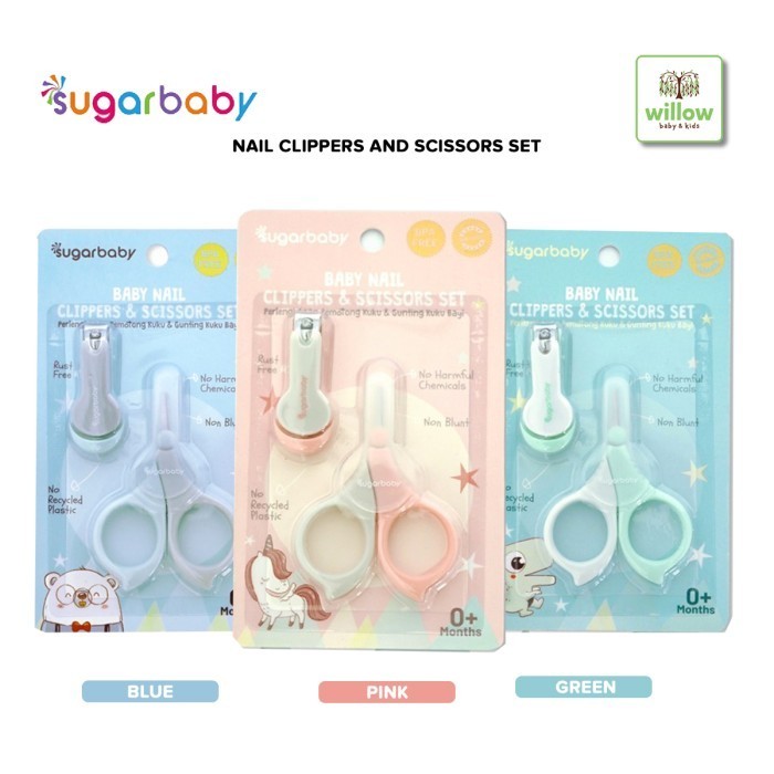 ```````] Sugar Baby Nail Clippers & Scissors Set - Gunting Kuku Bayi