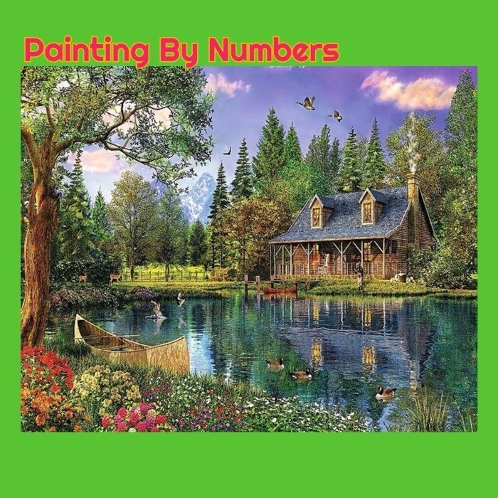 

Diy Painting By Number - Lakeside House