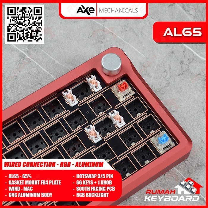 Mechanical Keyboard - Al65 - 65% - Gasket - South Rgb - Aluminum