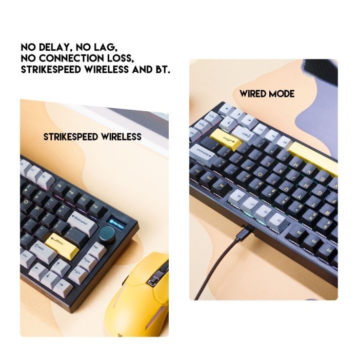 Fantech Maxfit81 75% Barebone Wireless Mechanical Gaming Keyboard