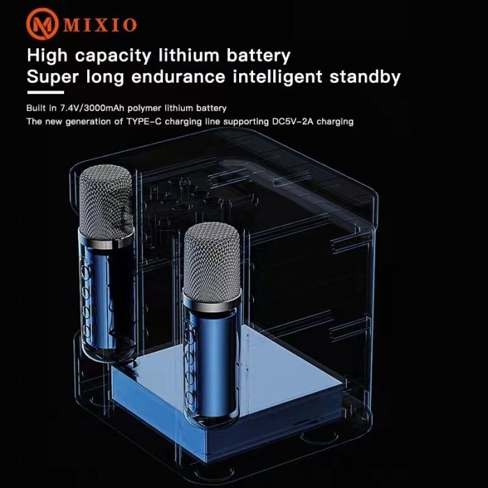 Mixio Ys-203 Voice Change Karaoke Speaker Bluetooth For Mobile Phone