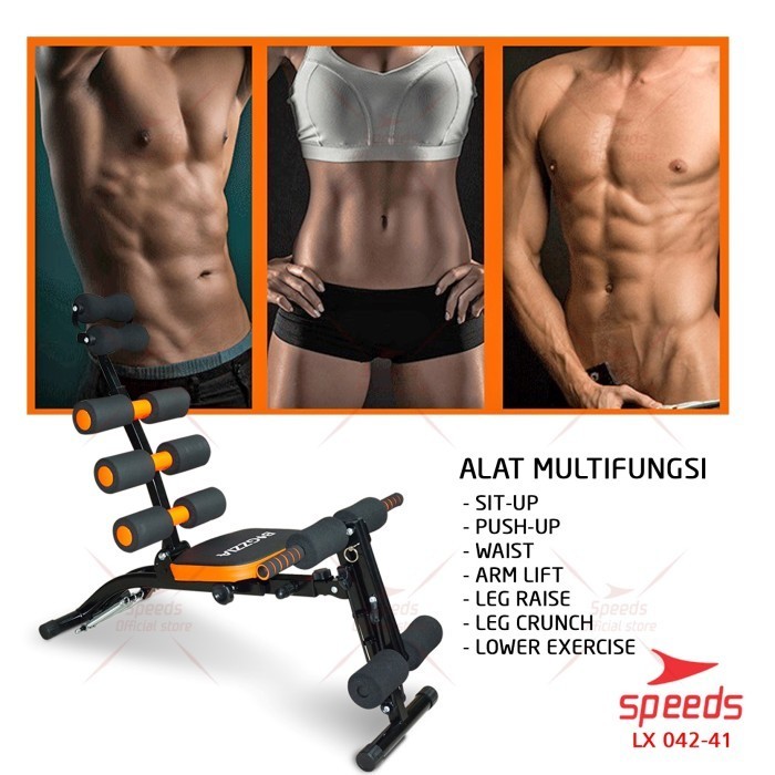Speeds Sit Up Bench Dumbell Sit Up Fitness Ab Bench 042-41 Termurah Terlaris Promo