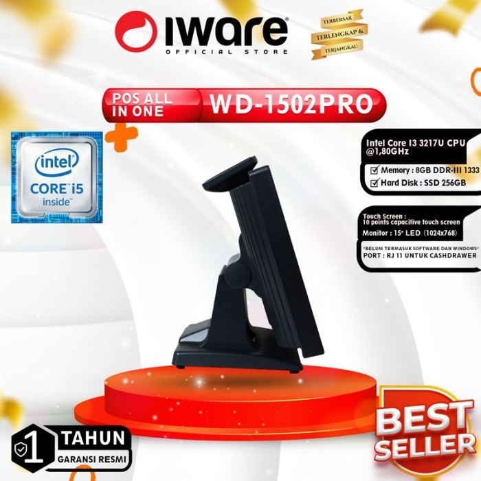 Mesin Kasir All In One Pos Iware Wd-1502Pro 1503 Intel I5 Touchscreen
