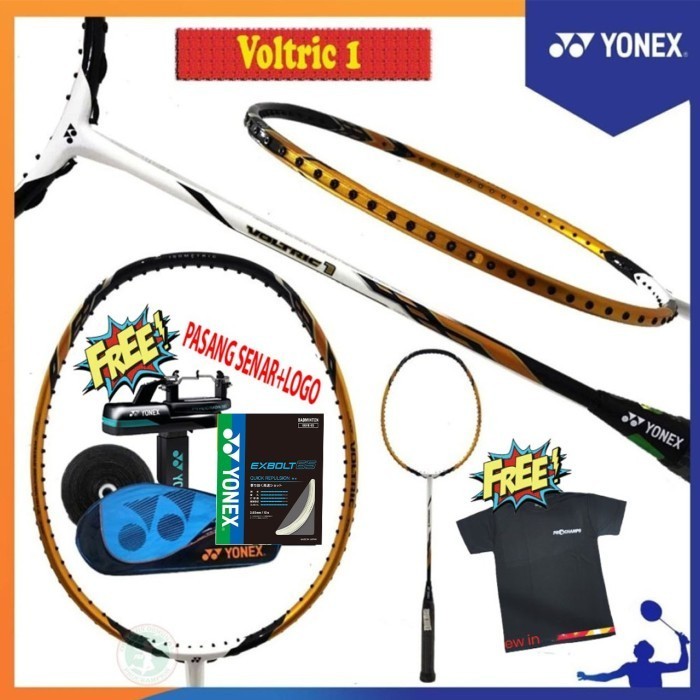 Paket Yonex Voltric 1 Raket Badminton Original
