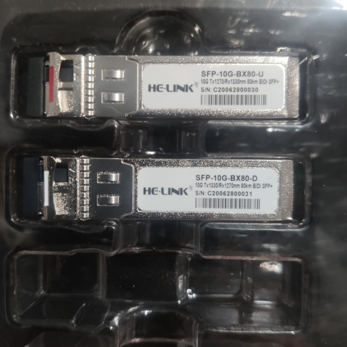 New HE-LINK SFP+ 10G bidi 80km singlecore LC SFP-10G-BD-SM-80KM 1270