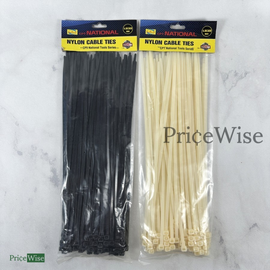 

Kabel Ties 4.8 x 300 mm 100 pcs CPT National / Kabel Tis 30 cm