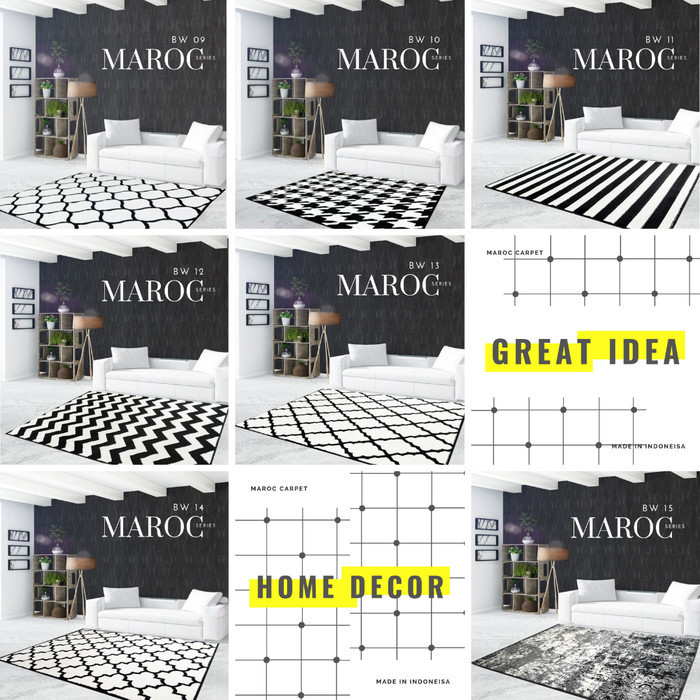 [Martha Karpet] Karpet Maroc 210X300 Monokrom