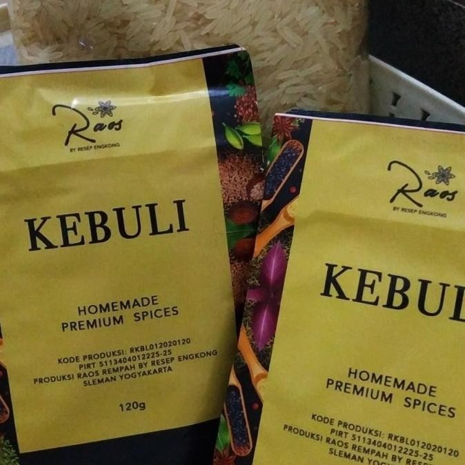

Bundling Beras Basmathi 1kg + Raos Kebuli Bumbu Instant Premium 2Pcs GBM
