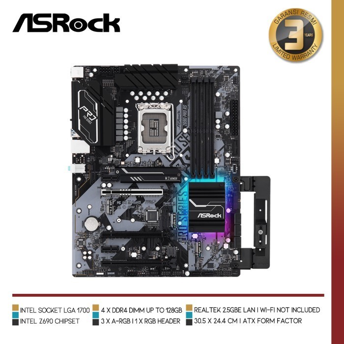 Asrock Z690 Pro Rs Intel Z690 Lga 1700 Ddr4 Atx