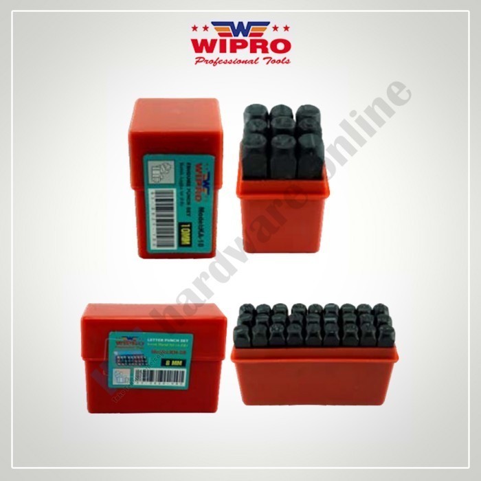 %%%%] PAKET SET LENGKAP ALAT KETOK ANGKA DAN KETOK HURUF UKURAN 10MM WIPRO