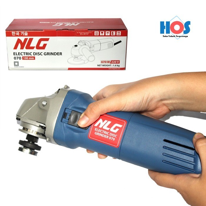] Mesin Gerinda Tangan NLG 070 4 Inch Angle Grinder NLG070