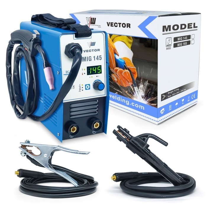 Vector Mig-145 Gasless Dc Mig Welding Machine Mesin Las Mig Non Gas