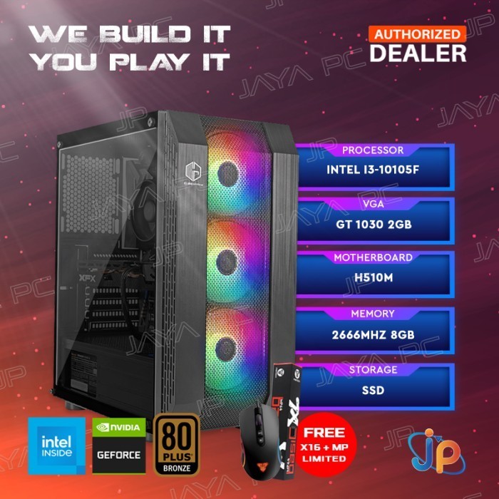 Gaming Point Geforce Gt 1030 - Pc Rakitan Intel I3 Gen 10