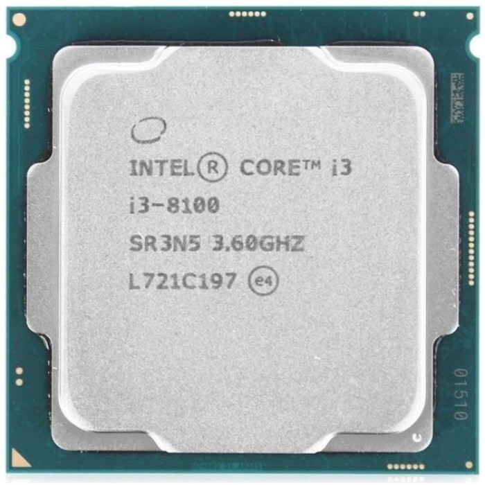 Processor Intel Core I3 8100 3.60Ghz Tray Lga 1151 / I3 8100 / 8100 Termurah Terlaris Promo