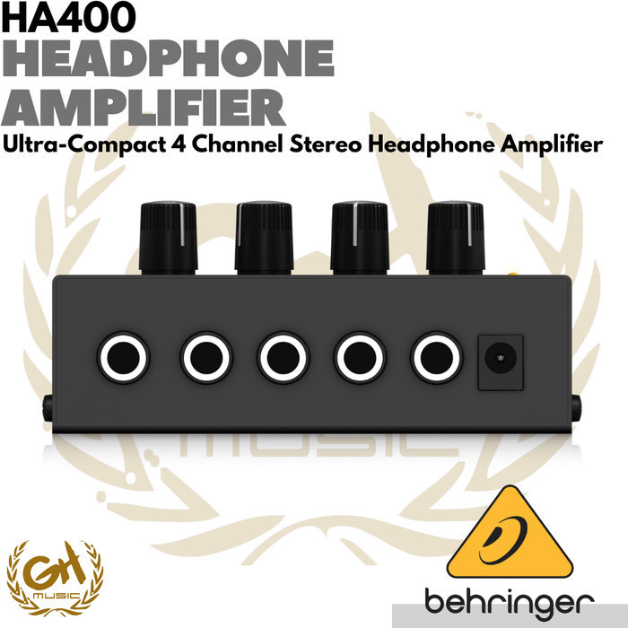 Behringer Ha400 Ultra-Compact 4 Channel Stereo Headphone Amplifier
