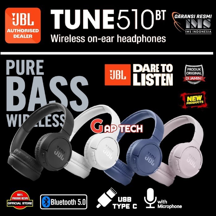 Jbl Tune 510Bt / T510Bt Successor T500Bt Wireless On-Ear Headphones