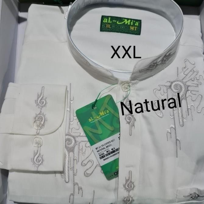 Terbaru Baju Koko Al Mia Mt Jumbo Xxl Lengan Panjang Manset Almia Ori Poneshop