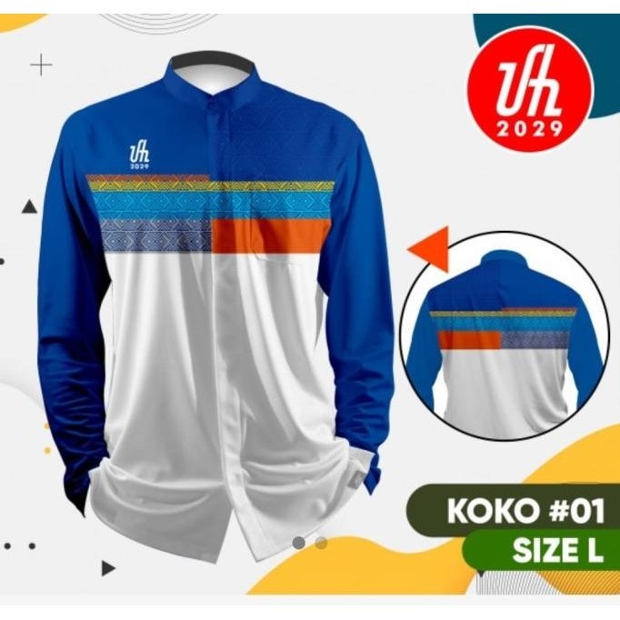 Baju Koko Uah Ustadz Adi Hidayat Kualitas Premium Lengan Panjang Pende