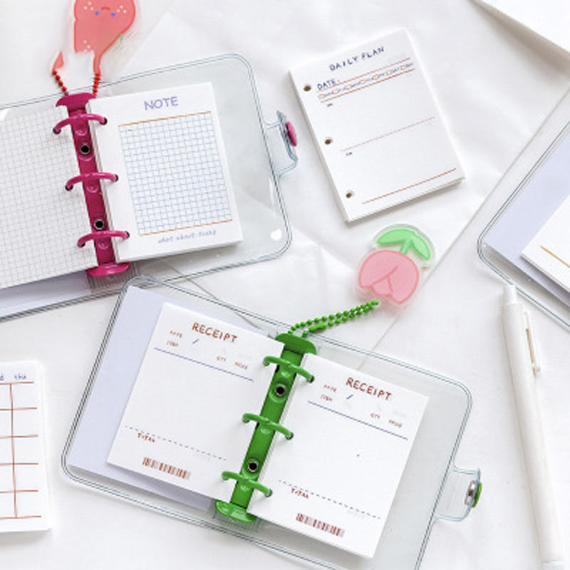 

JIANWU Kertas Binder A8 3 Lubang Loose Leaf Paper 60 Sheets - JW68