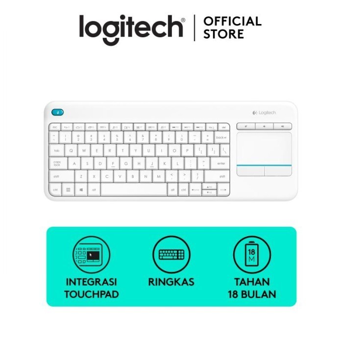 Keyboard Logitech Wireless Touch K400 R Plus