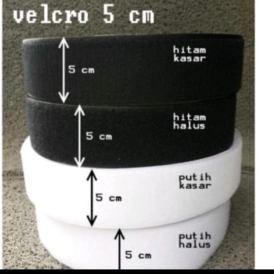 

VELCRO STARP/MAGIC TAPE /PEREKAT PENGIKAT KAIN 5CM X 20MTR PUTIH