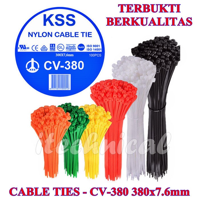 

KABEL TIES /KABEL TIS /CABEL TIES /CABLE TIS CV 380 X 7,6 MM KSS ASLI