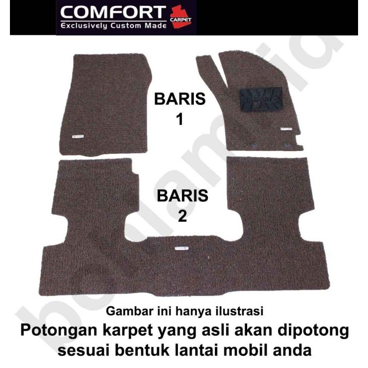 Karpet Comfort Mercedes C Class W204 2007-2014 Premium Heelpad