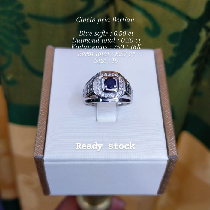 Cincin Pria Emas Asli Model Baru