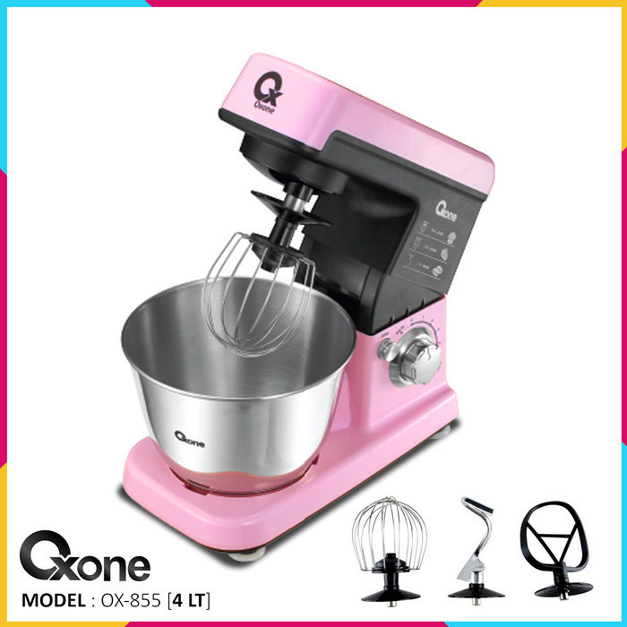 Mixer Planetary Oxone Pink Ox-855 Master Standing Mixer 300W [Ori]