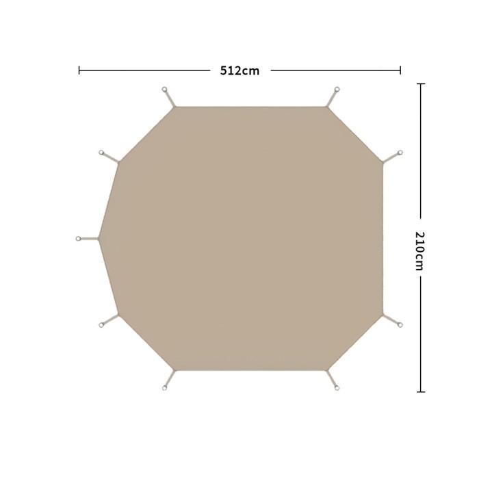Alas Tenda Glamping Naturehike Nh20Zp012 Brighten Tent 20 Footprint