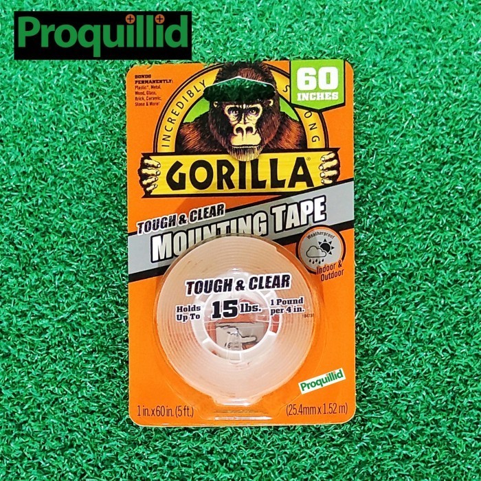 

BRG BARU LAKBAN ISOLASI GORILLA TOUGH CLEAR MOUNTING DOUBLE TAPE 15 LBS 2.5 CM