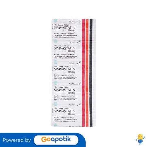 SIMVASTATIN NOVELL 10 MG STRIP 10 TABLET