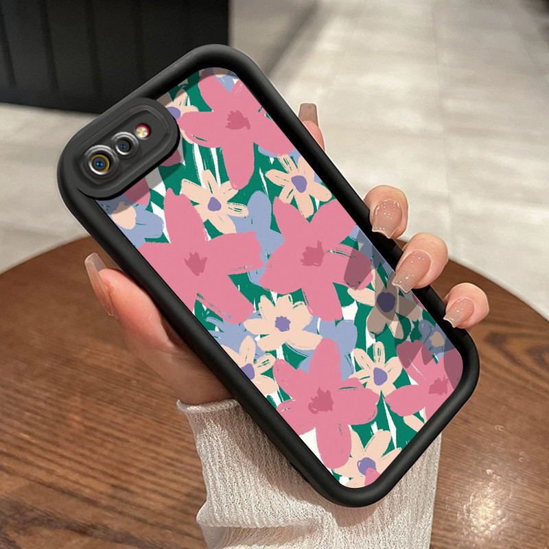 Casing Hp Realme C2 Realme C2s OPPO A1K Case lembut HP pola Panda bunga brilian Softcase ganda Kesin