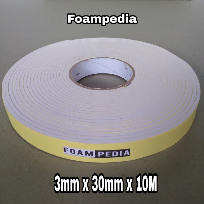 

HOT PROMO Single Foam Tape Putih 3 mm x 30 mm x 10 M