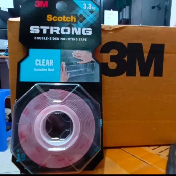 

DISKON doubletape transparan 3M permanent