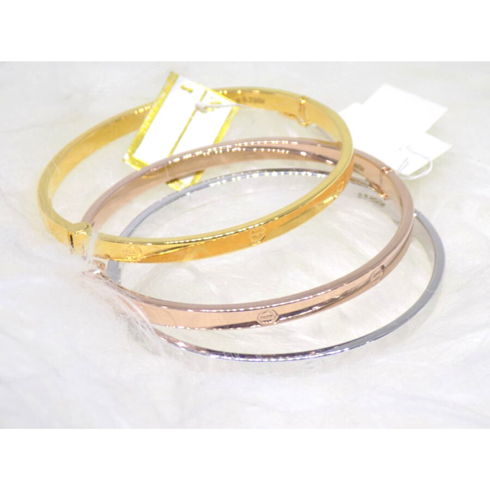 Gelang Tangan Emas 700 Bangle/Keroncong Set Dan Satuan Alexas Jwl Ori