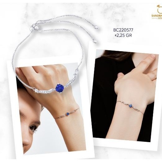 Gelang Sandra Dewi Gold Sapphire Collection Bc220577