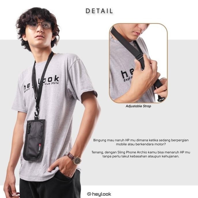 Kalung Tas Gantungan Hp Waterproof Sling Phone Transparan Anti Air