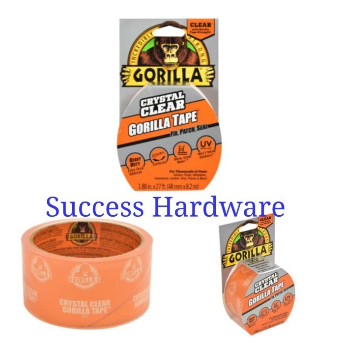 

PROMO GORILLA ISOLASI HEAVY DUTY CLEAR 48 MM STRONG TAPE CRYSTAL 1.88 INC CL