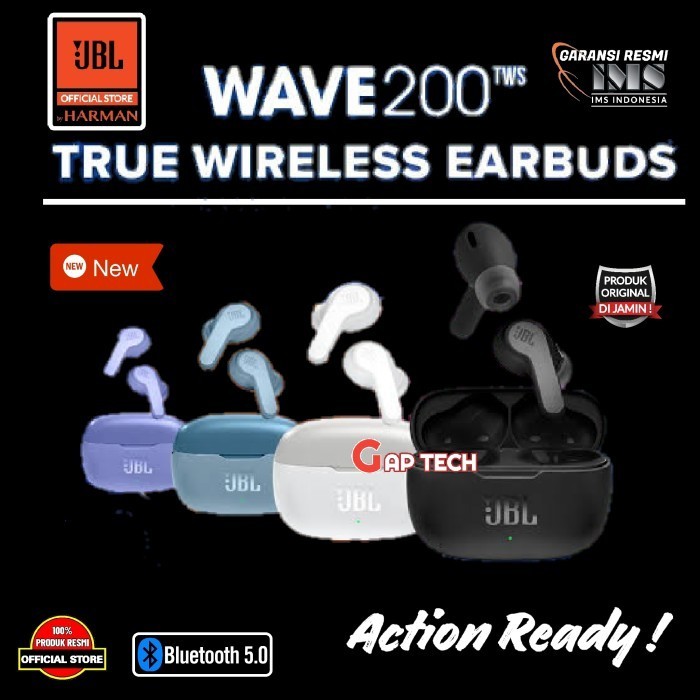 Jbl Wave 200 Tws / 200Tws / Wave200 Tws True Wireless Earbud Original